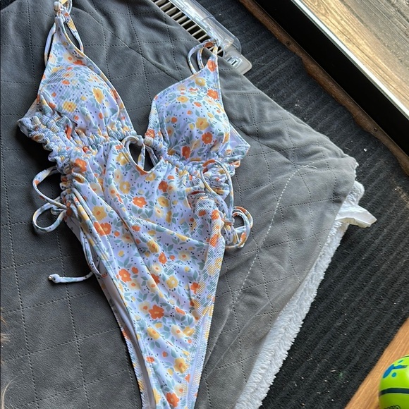 Other - Floral One-Piece Swimsuit